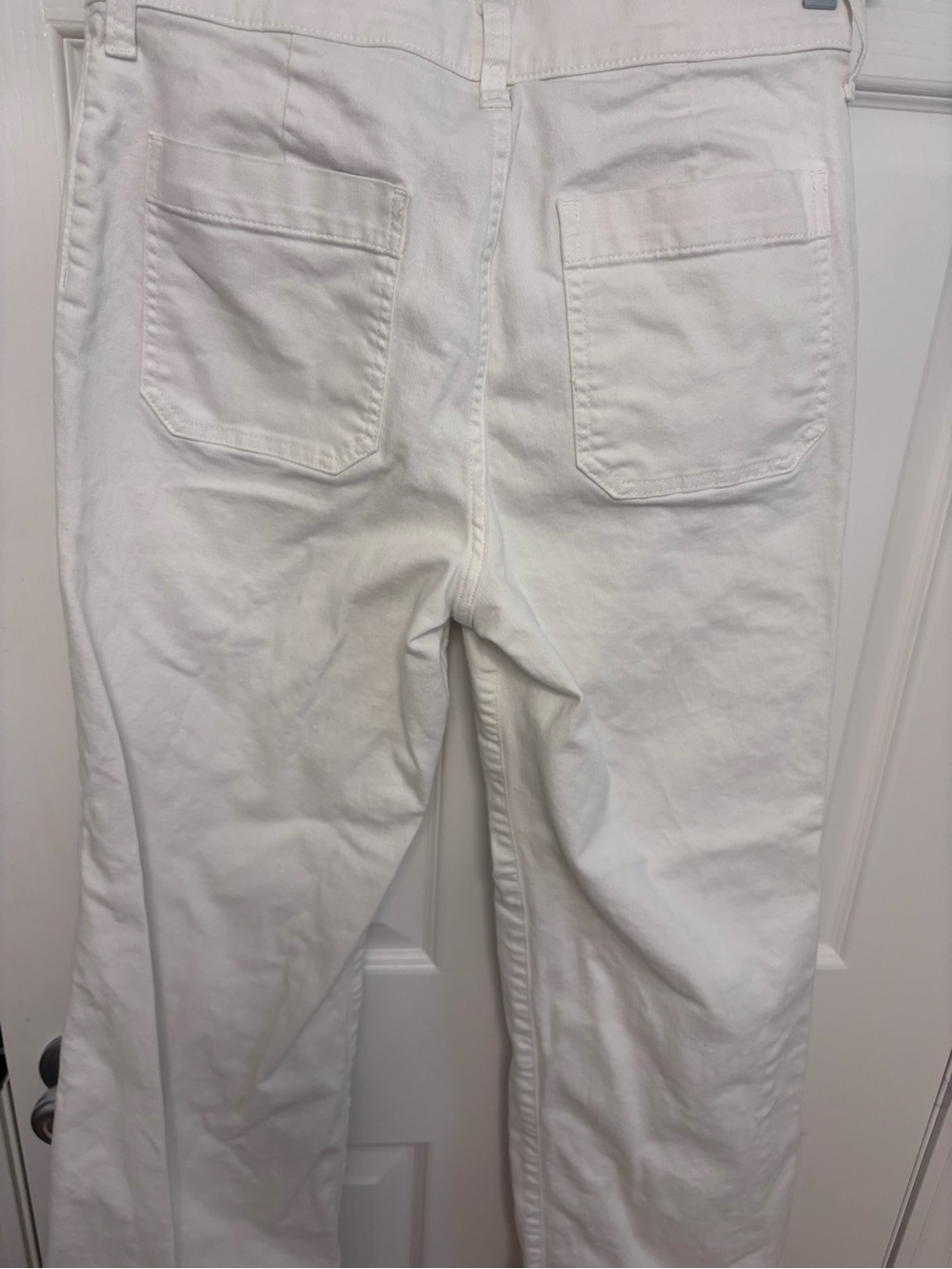J. Crew Full length Slim White Wide Leg Jeans in white - Picture 12 of 15